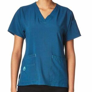 Carhartt Cross-Flex Womens Plus Size 3X Media Scrub Top in Caribbean
